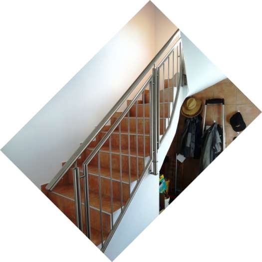 Edelstahlgeländer mit Innenrahmen