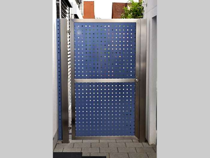 Tür Edelstahl - Aluminium pulverbeschichtet