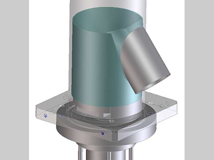 Füllkopf (transparent) in Endlage