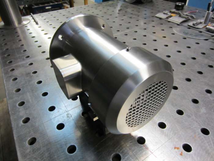 Edelstahlmotor komplett geschliffen