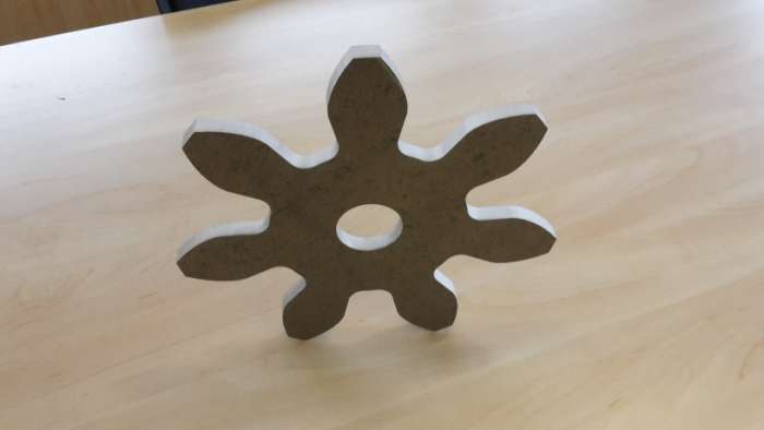 Zahnrad aus hochfestem Alu AW-2017A - t 12 mm